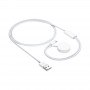 Akyga AK-SW-43 Ladekabel für Apple Watch Ultra 2 / Series 9/8/7/6/5/4/3/2/1 mit Lightning-Anschluss, USB, 1 m, weiß