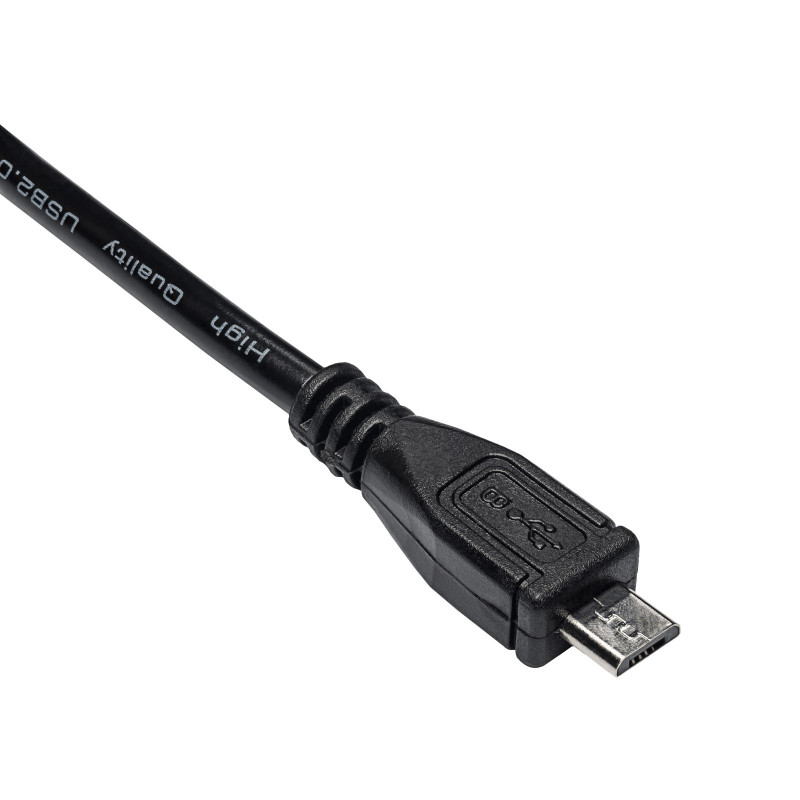 Akyga AK-USB-21 USB 2.0 Kabel USB-A (M) auf Micro USB-B (M), 1 m, Schwarz