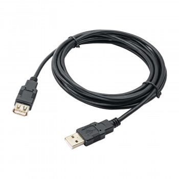 Akyga AK-USB-19 USB 2.0 Verlängerungskabel USB-A (M) auf USB-A (F), 3 m, Schwarz
