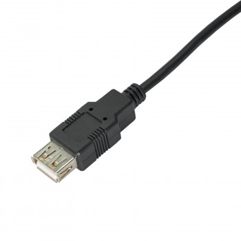 Akyga AK-USB-19 USB 2.0 Verlängerungskabel USB-A (M) auf USB-A (F), 3 m, Schwarz