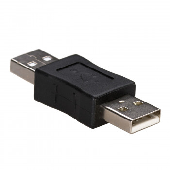 Akyga AK-AD-28 USB-A (M) auf USB-A (M) Adapter, Schwarz