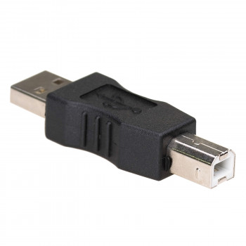 Akyga AK-AD-29 USB-A (M) auf USB-B (M) Adapter, Schwarz