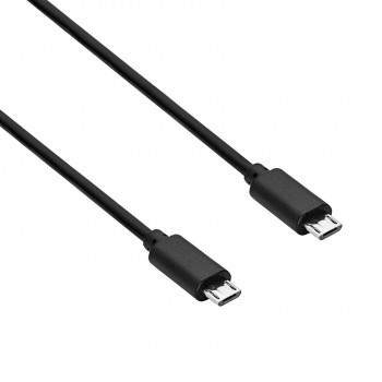 Akyga AK-USB-17 USB 2.0 Kabel Micro USB-B (M) auf Micro USB-B (M), 0,6 m, Schwarz