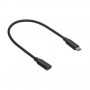 Akyga AK-USB-32 USB-C (M) auf USB-C (F) Verlängerungskabel, USB 3.1, 0,3 m