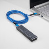 Akyga AK-USB-38 USB-C-auf-USB-C-Kabel, USB 2.0, 100 W, 1,8 m, Blau