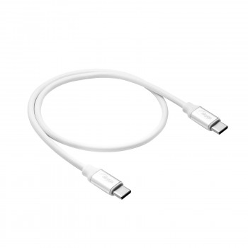 Akyga AK-USB-39 USB-C-auf-USB-C-Kabel, USB 2.0, 60 W, 0,5 m, Weiß