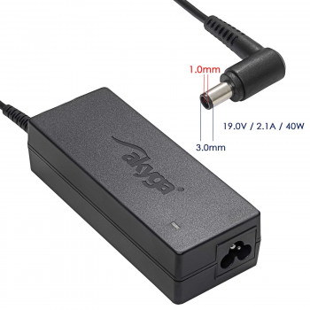 Akyga AK-ND-22 Notebook-Netzteil 19 V / 2,1 A, 40 W, 3,0 x 1,0 mm, 1,2 m, für Samsung