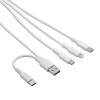 Akyga AK-USB-52 USB-Kabel USB-A + USB-C auf Micro-USB + USB-C + Lightning, 1,2 m