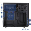 Akyga AK17BK Micro-ATX-Tower-Gehäuse, 2x USB 3.0, ohne Netzteil, Schwarz