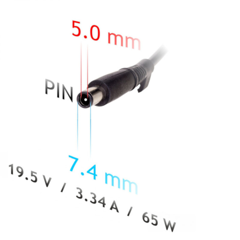 Akyga AK-ND-33 Kfz-Notebook-Netzteil 19,5 V / 3,34 A, 65 W, 7,4 x 5,0 mm + Pin, für Dell