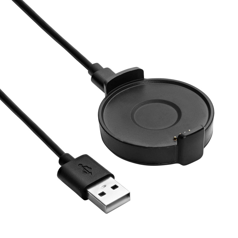 Akyga AK-SW-59 Ladepad für Ticwatch PRO mit USB-A / Micro-USB-B-Kabel, 1 m