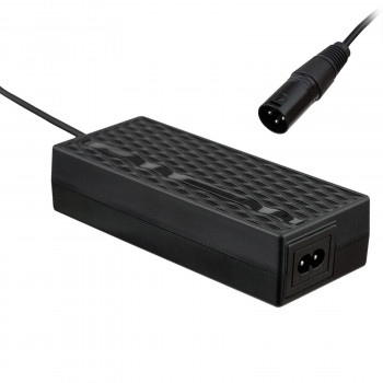 Akyga AK-EV-03 Ladegerät für E-Bikes und E-Scooter mit 36-V-Akku, 42 V / 2 A, 84 W, XLR 3-Pin Stecker, 1 m