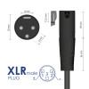 Akyga AK-EV-04 E-Bike-Ladegerät für 48-V-Akkus, 54,6 V / 2 A, 110 W, XLR 3-Pin Stecker, 1 m