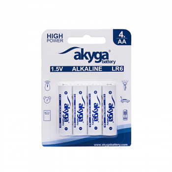 Akyga AKY2068 AA LR6 Alkaline-Batterie 1,5 V 3050 mAh, 4 Stk. (Blister)