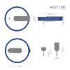 Akyga AKY1108 CR2032 HP2C Lithium-Batterie 3 V 210 mAh mit 2 Pins, 17,8 mm Rastermaß (THT)