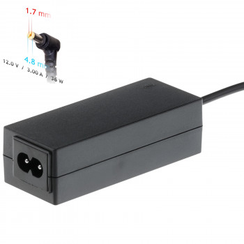 Akyga AK-ND-49 Notebook-Netzteil 12 V / 3,0 A, 36 W, 4,8 x 1,7 mm, 1,2 m, für ASUS