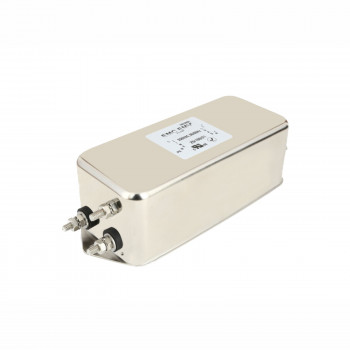 Akyga EN2060-30-S einphasiger EMV-Netzfilter 30 A, 120–250 V AC, 50/60 Hz, M4-Schraubanschlüsse
