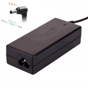 Akyga AK-ND-61 Notebook-Netzteil 19 V / 2,37 A, 45 W, 5,5 x 2,5 mm, 1,2 m, für Toshiba