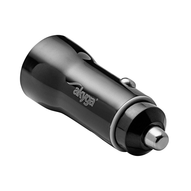 Auto-Ladegerät 12/24V Akyga AK-CH-16 36W USB-A + USB-C PD Quick Charge 3.0 5-12V / 1,5-3A schwarz
