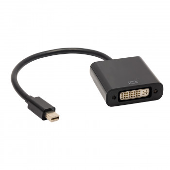 Akyga AK-AD-37 Mini DisplayPort (M) auf DVI 24+5 (F) Adapterkabel, 15 cm