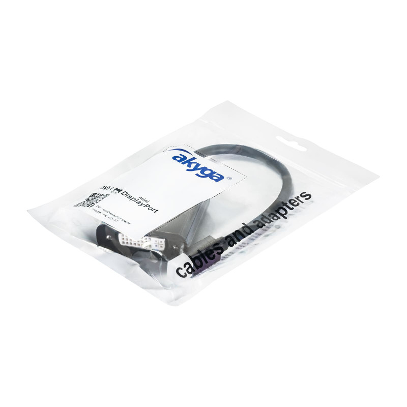 Akyga AK-AD-37 Mini DisplayPort (M) auf DVI 24+5 (F) Adapterkabel, 15 cm