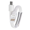 Akyga AK-AD-34 Armband-USB-Kabel, Micro-USB-B (m) / USB-A, USB 2.0, 23 cm, weiß