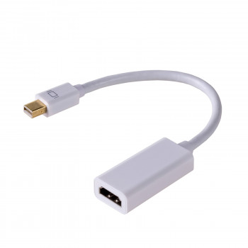 Akyga AK-AD-38 Mini DisplayPort (M) auf HDMI (F) Adapterkabel, 4K, 15 cm