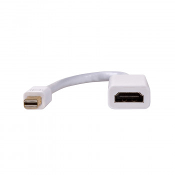 Akyga AK-AD-38 Mini DisplayPort (M) auf HDMI (F) Adapterkabel, 4K, 15 cm