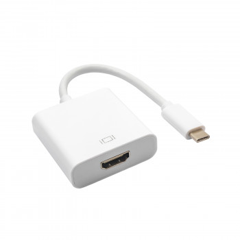 Akyga AK-AD-53 Adapterkabel USB-C (Stecker) auf HDMI (Buchse), 4K, 15 cm