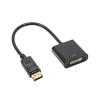 Akyga AK-AD-58 Adapterkabel DisplayPort (Stecker) auf DVI-I 24+5 (Buchse), 20 cm
