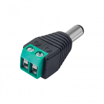 Akyga AK-SC-16 DC-Stecker 5,5 x 2,1 mm mit Schraubklemmen für UTP-Kabel, CCTV