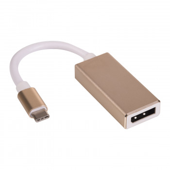 Akyga AK-AD-56 Adapterkabel USB-C (Stecker) auf DisplayPort, 15 cm