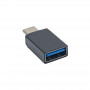 Akyga AK-AD-54 OTG-Adapter USB-C (Stecker) auf USB-A 3.0 (Buchse), Schwarz