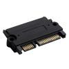 Akyga AK-CA-83 SATA 22-Pin (15+7) Adapter Buchse auf Stecker, Schwarz