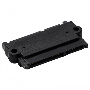 Akyga AK-CA-83 SATA 22-Pin (15+7) Adapter Buchse auf Stecker, Schwarz