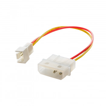 Akyga AK-CA-36 Lüfter-Adapterkabel Molex (Stecker) auf 3-Pin 5 V (Stecker), 15 cm