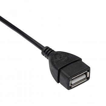 Akyga AK-AD-09 Micro USB-B (M) auf USB-A (F) OTG-Adapterkabel, 15 cm, Schwarz