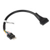 Akyga AK-CA-75 Internes USB 2.0 9-Pin (M) auf USB 3.0 19-Pin (F) Header-Adapterkabel, 20 cm, Schwarz