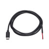 Akyga AK-SC-38 USB-C-Stecker Servicekabel mit offenem Ende, 10 W (5 V / 2 A), 1 m, schwarz