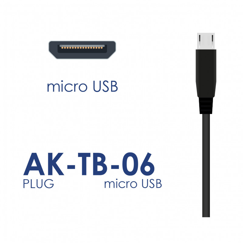 Universelles Netzteil Akyga AK-TB-06 5,0V / 2,5A 12,5W micro USB B 1,1m