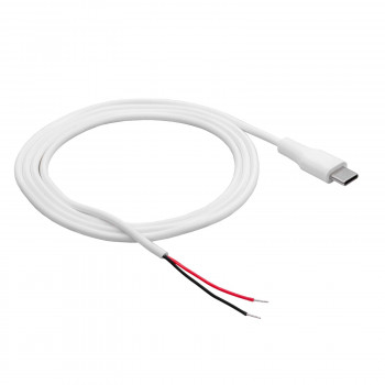 Akyga AK-SC-40 USB-C-Stecker Servicekabel mit offenem Ende, 60 W (20 V / 3 A), 1 m, weiß