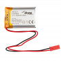 Akyga AKY0571 LP803040 Li-Po-Akku 3,7 V 1000 mAh mit PCM, JST 2,54 mm 2-Pin-Stecker, 150 mm Kabel