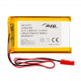 Akyga AKY0107 LP503759 Li-Po-Akku 3,7 V 1350 mAh mit PCM, JST 2,54 mm 2-Pin-Stecker, 150 mm Kabel