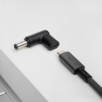 Akyga AK-ND-C02 Ladeadapter USB-C auf DC 5,5 x 2,1 mm für Notebooks, 18,5-20 V, 100 W