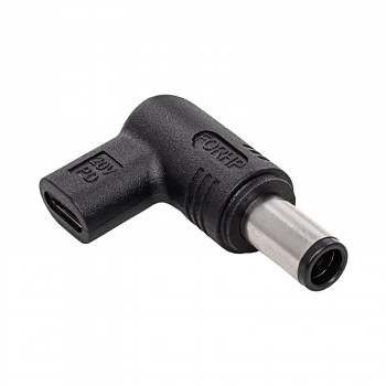 Akyga AK-ND-C07 Ladeadapter USB-C auf DC 7,4 x 5,0 mm + Pin für Notebooks, 18,5-20 V, 100 W, für HP