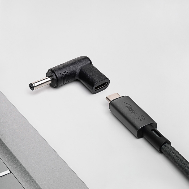 Akyga AK-ND-C15 Ladeadapter USB-C auf DC 4,0 x 1,3 mm für Notebooks, 18,5-20 V, 100 W