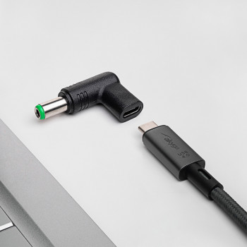 Akyga AK-ND-C18 Ladeadapter USB-C auf DC 6,3 x 3,0 mm für Notebooks, 15-16 V, 100 W