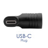 Akyga AK-ND-D06 Adapter DC 5,5 x 2,5 mm auf USB-C PD für Notebook-Netzteile, 65 W