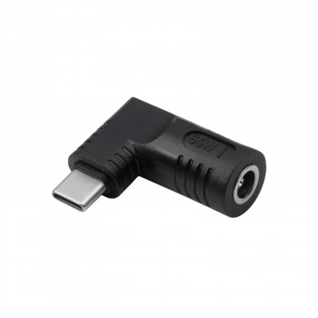 Akyga AK-ND-D09 Adapter DC 5,5 x 3,0 mm + Pin auf USB-C PD für Notebook-Netzteile, 65 W, für HP