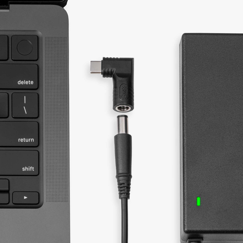 Akyga AK-ND-D15 Adapter DC 2,5 x 0,7 mm auf USB-C PD für Notebook-Netzteile, 65 W